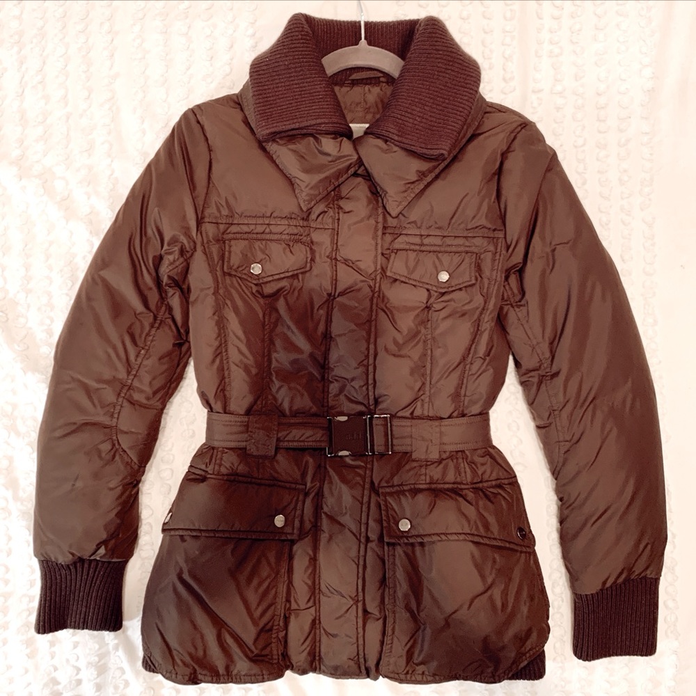 ADD down women’s belted puffer coat sz 2